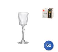 6x Copas De Vidrio Transparente America '20 Cordial Cl08 Bormioli rocco