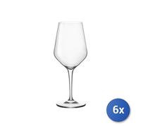 6x Copas De Vidrio Transparente Electra Medium Cl44 Bormioli Rocco