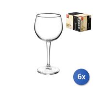 6X Copas De Vidrio Transparente Reserva Para Barolo Cl48