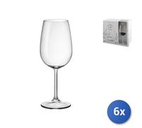 6X Copas De Vidrio Transparente Reserva Para Bordeaux Cl54