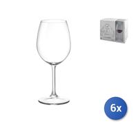 6X Copas De Vidrio Transparente Reserva Para Nebbiolo CL49