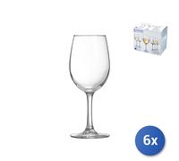 6X Copas De Vidrio Transparente Vina 36Cl