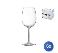 6X Copas De Vidrio Transparente Vina 36Cl