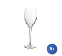 6X Copas Para Vino De Vidrio, Montecarlo, 20Cl, Transparente
