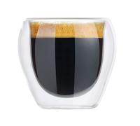 6x Dos Capas Espresso Gafas 2er Set 80ml Vidrio Borosilicato Café Cristal Tazas