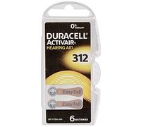 6x Duracell ActivAir 312 MF (Hg 0%) Hearing Aid BL066