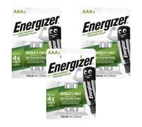 6x Energizer Power Plus Pilas Recargables AAA 700mAh NiMH 1,2V