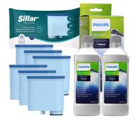 6x Filtro de agua de repuesto Philips Saeco AquaClean CA6903/10 + 250ml...