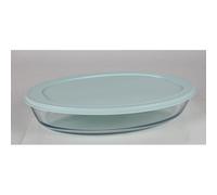 6x Fuente para Gratinar Plato para Hornear el Horno 4L Oval Cristal Con