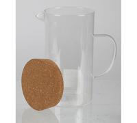 6x Garrafa 1,7L Cristal Tapa Jarro , Leche Contenedor Zumos Agua Jugo Vino