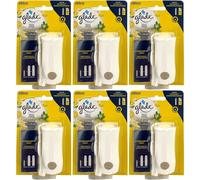 6x Glade Touch&fresh Recargable Incl. Dispensador Aromas Fresco Limón 10ml