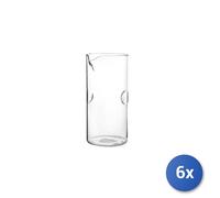 6X H&h Jarras De Vidrio Borosilicato Lt 0,32