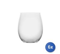 6x H&H Paquete De 6 Vasos Vinissimo De Vidrio Transparente Cl 39
