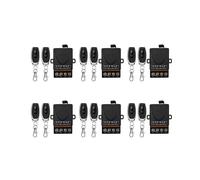 6X Interruptor de Control Remoto InaláMbrico AC 220V 30A 1CH 433MHz Receptor de Relé RF + Transmisor de Encendido/Apagado para LáMpara de Aparato