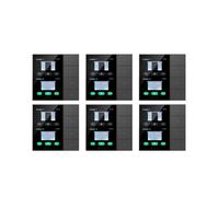 6X Interruptor de Pared Inteligente de 3,5 Pulgadas con Pantalla Táctil, 4 Grupos, Interruptor de 8 Vías, Sensor de , Interruptor de Atenuación,