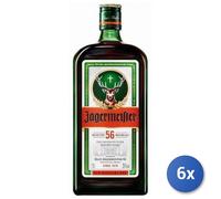 6x Jagermeister Amaro 35 % Vol Botella 700 Ml Transparente Vetro