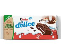 6x Kinder Ferrero Delice Cacao Sponge Fingers with Milk Filling (10x 42g) Cakes Snack