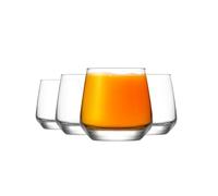 LAV 6X Lal 345ml Vasos de Whisky - Vidrio Pasada de Moda Escocesa Borbón Ron Vasos para Beber Cócteles Conjunto de Caja de Regalo - by