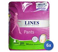 6x Lines Specialist para Incontinencia Tena Pants Plus Discreet Medium 8PC