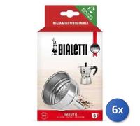 6x Lote Bialetti Embudo Moka 6 Tazas