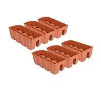 6x macetero 60cm maceta colgante maceta balcón barandilla terracota