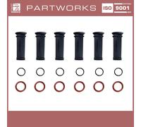 6x Manguito Bujías para PORSCHE 996 Carrera 3.4 Boxster S 986 FEBI