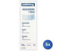 6X Máscara Desechable De Papel 100 Piezas Brenta