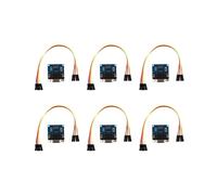 6X MAX3232 RS232 Puerto Serial A TTL Modulo Convertidor DB9 Conector W/ 24 Cable de Puente