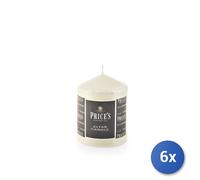 6X Mechas De Cera Marfil Cm.8X10