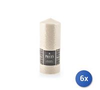 6X Mechas De Cera Marfil Cm.8X20