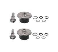 6X Metal Diff Case Diff Gear 37T Input Gear 13T para ARRMA 1/10 Kraton Senton Rock Granite Outcast 4X4 Upgrades Parts,5