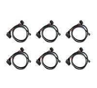 6X Mini SAS HD de 12G Incorporado A U.2 / SFF-8643 SFF-8639 Cable 0.5M con Fuente Alimentación SATA 15 , Adecuado para SSD