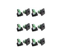 6X Módulo de Instalación de Panel RJ45 CAT5E para Cable de Red, Conector de Panel Cat 5, Extensor de Cable de Red RJ45