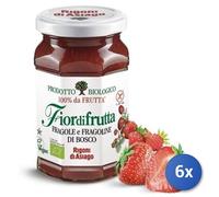 6X Multipack Rigoni Mermelada Bio 250 GR SIN AZÚCAR Fresa-Fresa