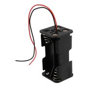 6X Negro Capas de Remolque 4 X 1.5V AA Baterias Caja Estuche Sostenedor de Bateria con Plomo de Alambre