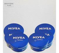6x NIVEA Crema Hidratante 400 ml Lata Blanca, Textura Cremosa