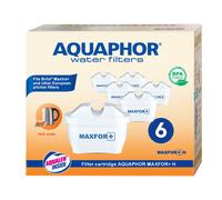 6x Original Aquaphor Filtro de Agua Maxfor + H para Duro Agua,Protección