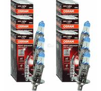 6x Osram Night Breaker Ilimitado H1 +110% Bombilla Lámpara 12V 60/55 W P14, 5s