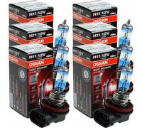 6x Osram Night Breaker Ilimitado H11 +110% Bombilla Lámpara 12V 55 Watt PGJ19-2