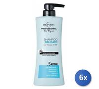 6x Paquete CHAMPÚ DELICADO PROGRESIONAL Biopoint Delicado 400 Ml