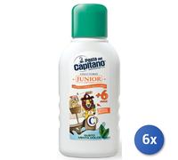6X Paquete Colutorio Junior Capitán +6Años 250Ml Niños