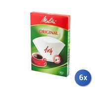 6X Paquete De 40 Filtros De Papel Para Melitta Tazas 4 Crazystock Selection
