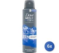 6x Paquete Dove Desodorante En Spray 150 Avanzado Hombres Fresco Cool