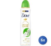 6x Paquete Dove Desodorante En Spray 150 Avanzado Pepino