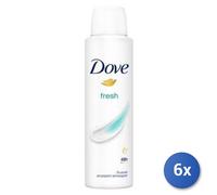 6X Paquete Dove Desodorante En Spray 150 Fresh