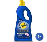 6x Paquete Emulsio La Cera Fácil Para Pisos Ml 725