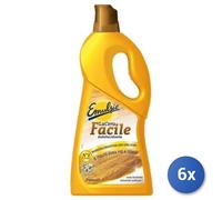 6X Paquete Emulsio Suelos Cera 725 Ml. Parquet Amarillo