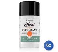 6x Paquete Floid Desodorante Stick Vetyver Splash Ml 75