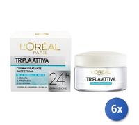 6x Paquete L’Oréal Paris Triple Activa Crema Hidratante Protectora Pieles O 50