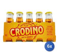 6x Paquete Múltiple Crodino Aperitivo X10 Clásico Cóctel Vidrio Transparente